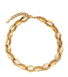 Jimmy Choo Diamond Chain Necklace In Gold