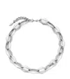 Jimmy Choo 'linkage De Diamant' Necklace In Silver