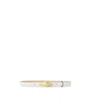 Jimmy Choo Diamond Clasp Belt Series Buckle Belt In White