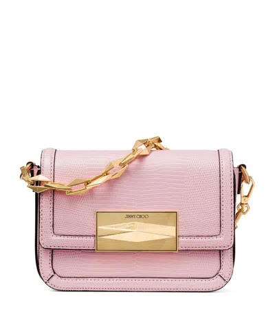 Jimmy Choo Diamond Cross-body Bag In Rose/gold