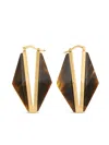 Jimmy Choo Buckle Earrings In Gold