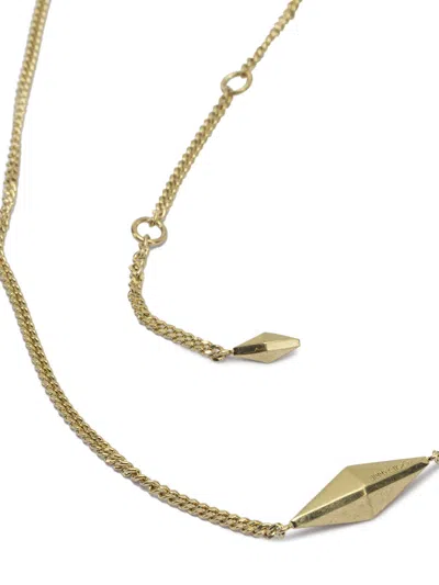 Jimmy Choo "diamond Fine" Necklace In Gold