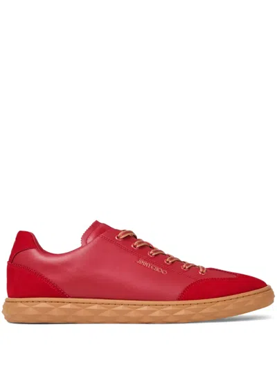 Jimmy Choo Diamond Flex Sneakers In Red