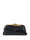 Jimmy Choo Diamond Frame Clutch Bag In Black