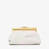 Jimmy Choo Women's Leather Diamond Frame Clutch In Neutral