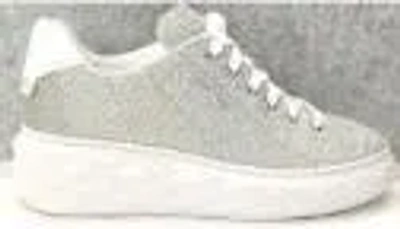 Jimmy Choo Diamond Glitter Low-top Sneakers In Silver