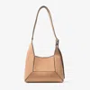 Jimmy Choo Diamond Hobo Bag In Toffee/gold