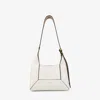 Jimmy Choo Small Diamond Hobo Leather Shoulder Bag In Neutral