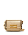 Jimmy Choo Diamond Leather Chain Crossbody In Gold