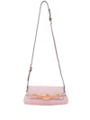 Jimmy Choo Small Diamond Lizard-embossed Shoulder Bag In Rosa