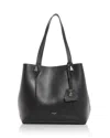 Jimmy Choo Medium Diamond Leather Tote Bag In Black