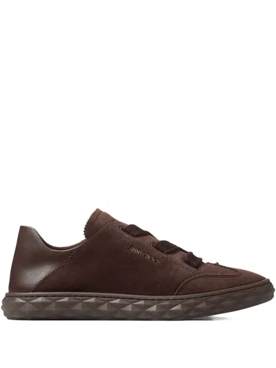 Jimmy Choo Diamond Light Flex F Sneakers In Brown