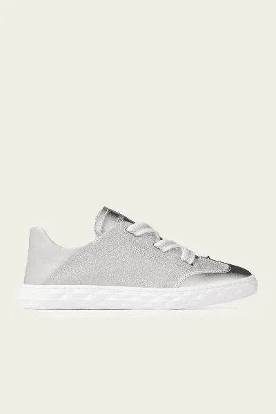 Jimmy Choo Diamond Light Flex F Trainers In Silver Glitter