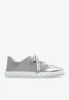 Jimmy Choo Diamond Light Flex Glittered Sneakers In Silver