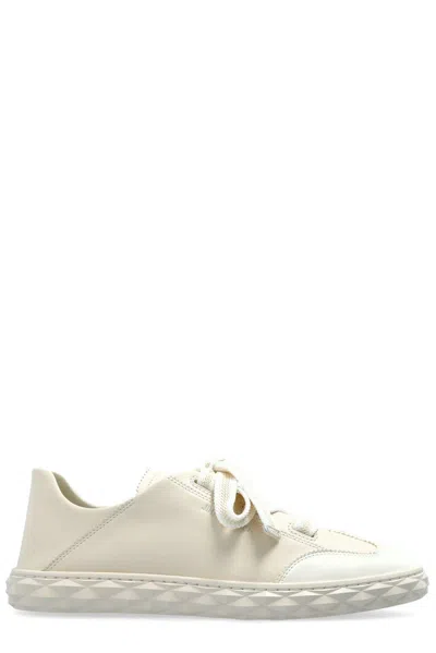 Jimmy Choo Diamond Light Flex Lace-up Sneakers In Metallic