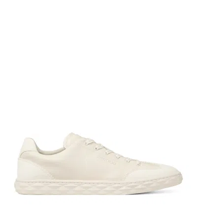 Jimmy Choo Diamond Light Flex Leather Sneakers In Neutral