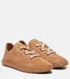 Jimmy Choo Diamond Light Flex Suede Sneakers In Brown