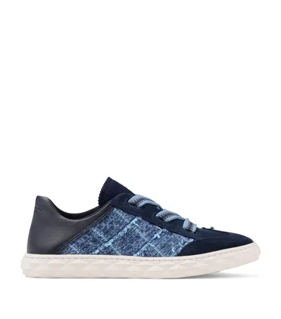 Jimmy Choo Diamond Light Flex Suede-leather Sneakers In Multi