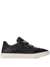 Jimmy Choo Diamond Light Leather Sneakers Contrast Sole In Black