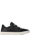 Jimmy Choo Diamond Light Leather Sneakers Contrast Sole In Black