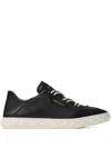 Jimmy Choo Diamond Light Leather Sneakers Contrast Sole In Black
