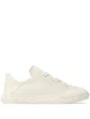 Jimmy Choo Diamond Flex Lightweight Leather Trainers With Collapsible Heel In White