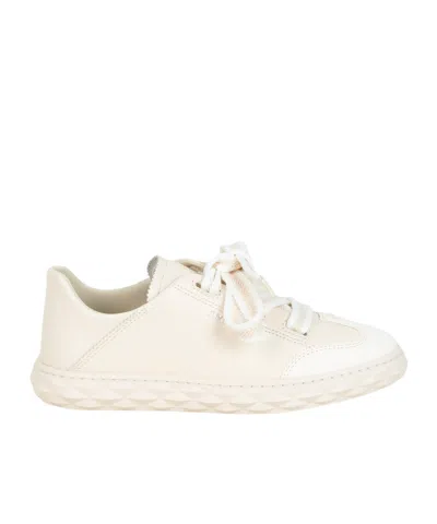 Jimmy Choo Diamond Light Low Top Sneakers In White