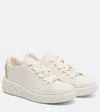 Jimmy Choo Diamond Light Maxi Leather Sneakers In White