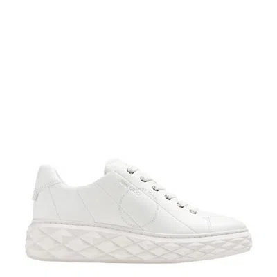 Jimmy Choo Diamond Sneakers In White
