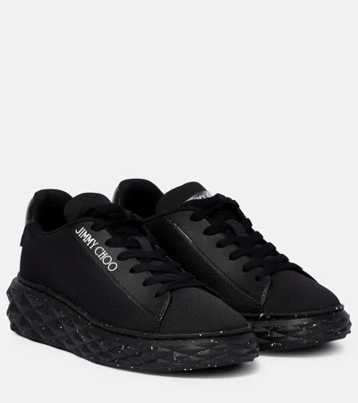 Jimmy Choo Diamond Light Maxi/f Sneakers In Black