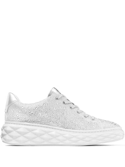 Jimmy Choo Diamond Light Sneakers In X Crystal Mix
