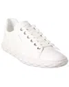 Jimmy Choo Diamond Leather Low-top Sneakers In White