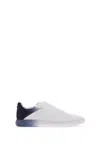 Jimmy Choo Leather Sneakers Diamond Light In V White Navy Mix (white)