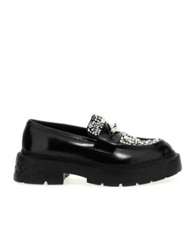 JIMMY CHOO JIMMY CHOO MARLOW EMBELLISHED LOAFERS