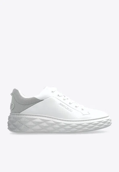 Jimmy Choo Diamond Low-top Sneakers In White
