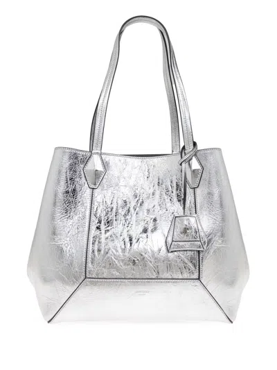 Jimmy Choo Diamond M Tote Bag In Silber