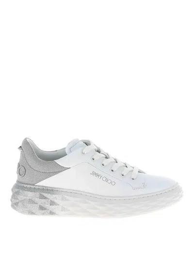 Jimmy Choo Diamond Maxi F Ii Sneakers In Silver