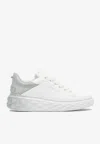 Jimmy Choo Diamond Maxi F Ii Sneakers In White