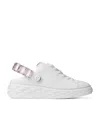 Jimmy Choo Woman Sneakers White Size 11 Leather In White