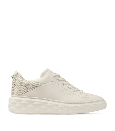 Jimmy Choo Diamond Maxi Leather Sneakers