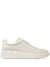 Jimmy Choo Diamond Maxi Leather Sneakers In Neutral