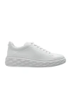 Jimmy Choo Mens V Latte Rome M Logo-embossed Leather Low-top Trainers In White