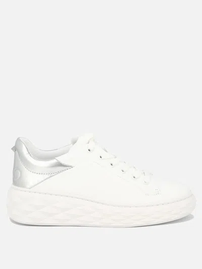 Jimmy Choo "diamond Maxi" Sneaker In White
