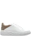 Jimmy Choo Diamond Maxi Sneakers In White