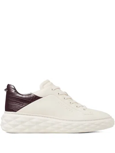 Jimmy Choo Diamond Maxi Sneakers In Neutral