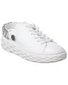 Jimmy Choo Diamond Maxi/crystal Leather Sneaker