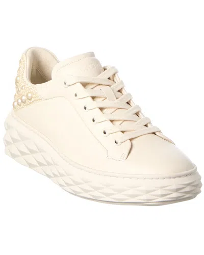 Jimmy Choo Diamond Maxi/f Ii Leather Sneaker In Multi