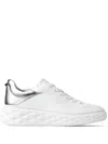JIMMY CHOO DIAMOND MAXI/F II LEATHER SNEAKERS