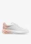 Jimmy Choo Diamond Maxi Sneakers In White