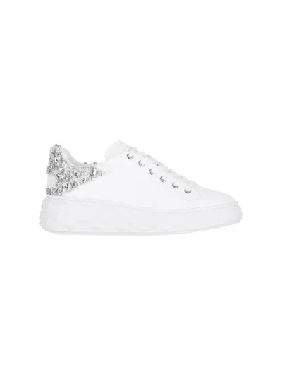 Jimmy Choo Diamond Maxi/f Ii" Sneakers - White